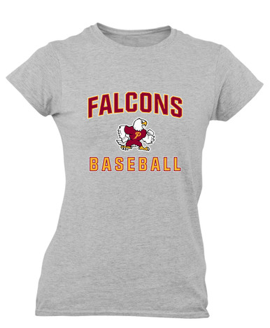 Prairie Falcons Baseball #1 Women's Premium SS T-Shirt