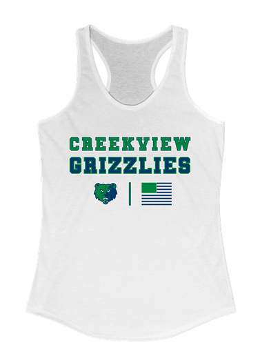 Creekview Grizzlies Spirit Flag Women's Tank Top