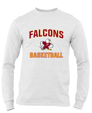 Prairie Falcons Basketball #1 Men's LS T-Shirt
