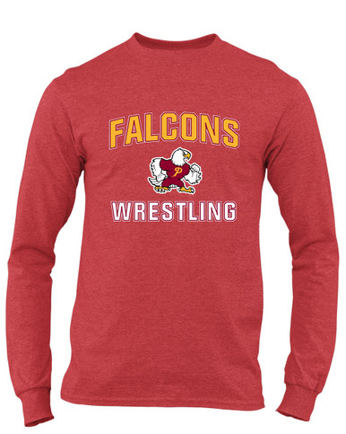 Prairie Falcons Wrestling Men's LS T-Shirt