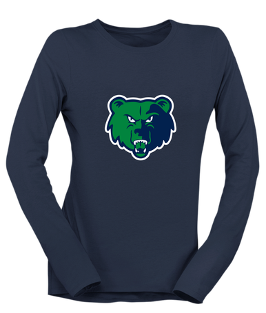 Creekview Grizzlies Mascot #1 Women's Premium LS T-Shirt