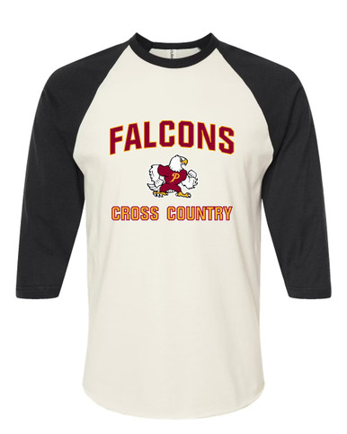 Prairie Falcons Cross Country Women's Baseball T-Shirt