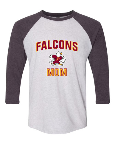 Prairie Falcons Mom Women's Baseball T-Shirt