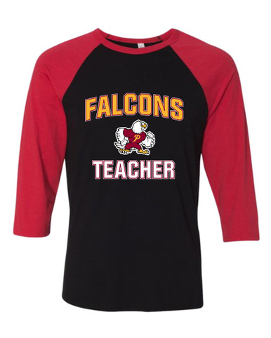 Prairie Falcons Teacher Women's Baseball T-Shirt