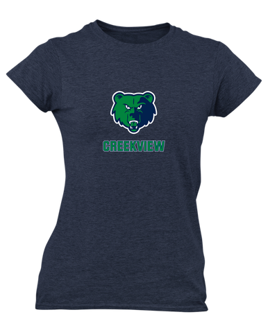 Creekview Grizzlies Mascot #2 Women's Premium SS T-Shirt