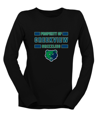 Creekview Grizzlies Mascot #2 Women's Premium LS T-Shirt