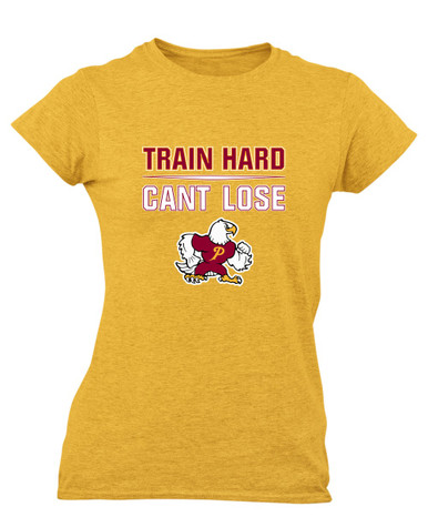 Prairie Falcons Train Hard, Can't Lose Women's SS T-Shirt