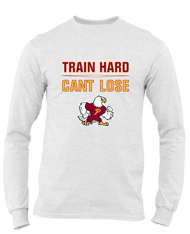 Prairie Falcons Train Hard, Can't Lose Men's Premium LS T-Shirt