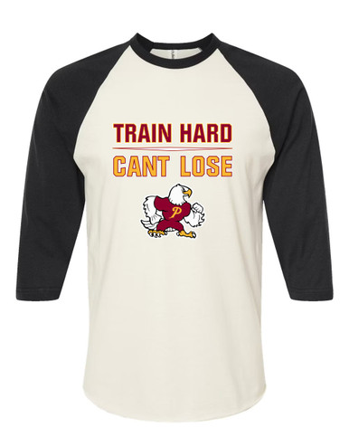Prairie Falcons Train Hard, Can't Lose Men's Baseball T-Shirt
