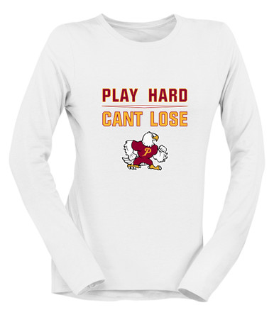 Prairie Falcons Play Hard, Can't Lose Women's Premium LS T-Shirt