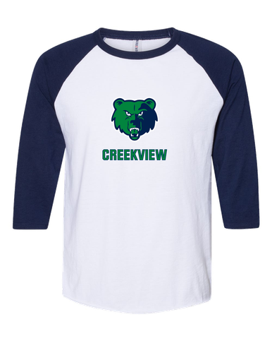 Creekview Grizzlies Mascot #2 Women's Baseball T-Shirt