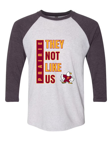 Prairie Falcons They Not Like Us #1 Men's Baseball T-Shirt
