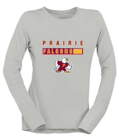 Prairie Falcons Mascot #7 Women's Premium LS T-Shirt