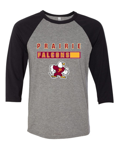 Prairie Falcons Mascot #7 Women's Baseball T-Shirt