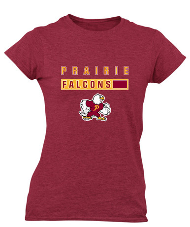 Prairie Falcons Mascot #7 Women's Premium SS T-Shirt