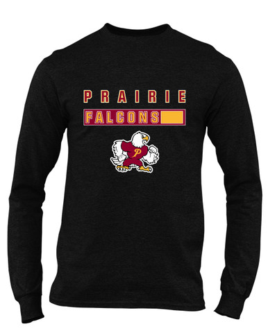 Prairie Falcons Mascot #7 Men's LS T-Shirt