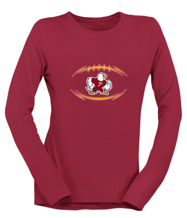 Prairie Falcons Football #3 Women's Premium LS T-Shirt
