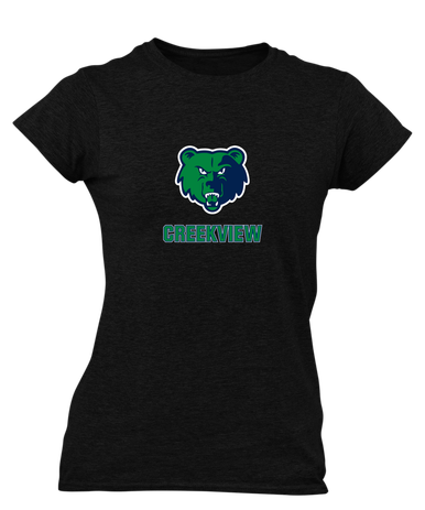 Creekview Grizzlies Mascot #3 Women's Premium SS T-Shirt