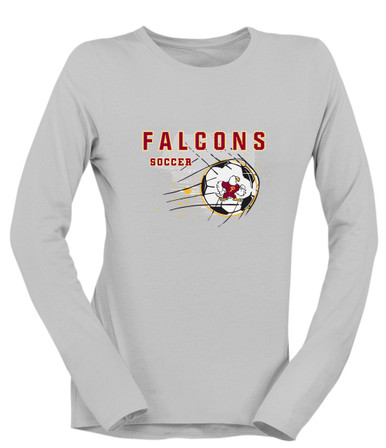 Prairie Falcons Soccer #2 Women's LS T-Shirt