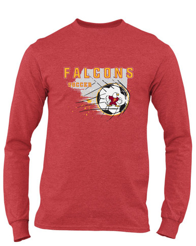 Prairie Falcons Soccer #2 Men's LS T-Shirt