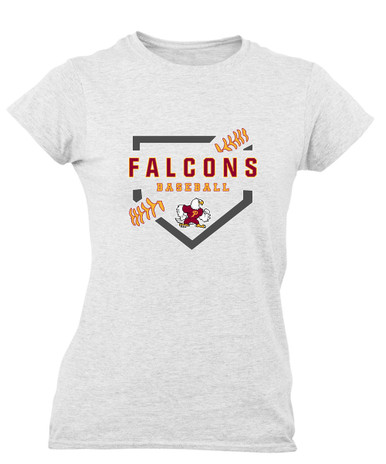 Prairie Falcons Baseball #2 Women's Premium SS T-Shirt