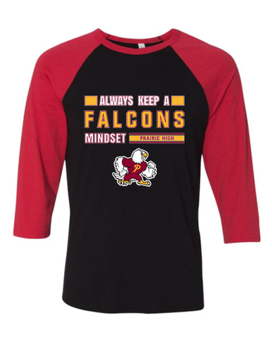 Prairie Falcons Mindset Men's Baseball T-Shirt