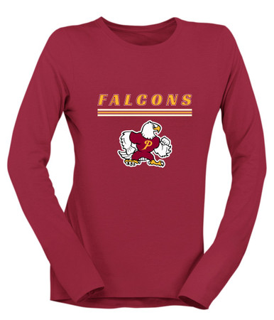 Prairie Falcons Mascot #8 Women's Premium LS T-Shirt