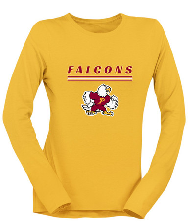 Prairie Falcons Mascot #8 Women's LS T-Shirt