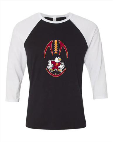Prairie Falcons Football #4 Women's Baseball T-Shirt