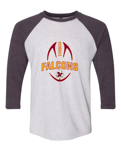 Prairie Falcons Football #5 Women's Baseball T-Shirt