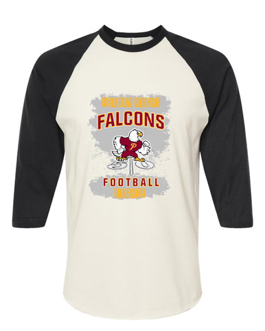 Prairie Falcons Football #6 Men's Baseball T-Shirt