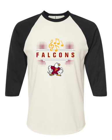 Prairie Falcons Band # 3 Women's Baseball T-Shirt