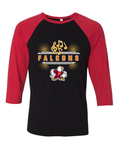 Prairie Falcons Band # 3 Men's Baseball T-Shirt