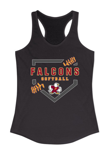 Prairie Falcons Softball #2 Women's Tank Top