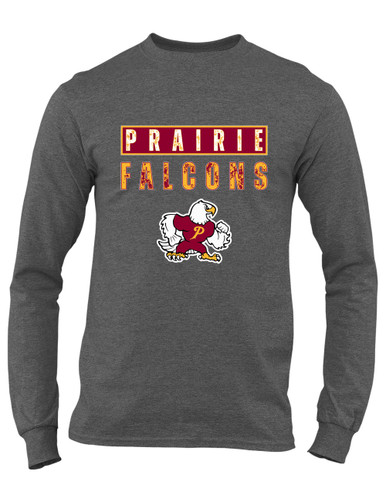 Prairie Falcons Mascot #9 Men's Premium LS T-Shirt