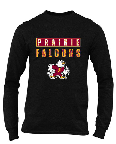 Prairie Falcons Mascot #9 Men's LS T-Shirt