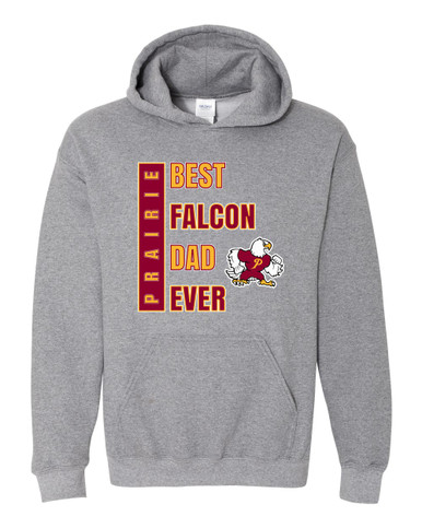Prairie Falcons Best Falcon Dad Men's Hoodie