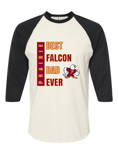Prairie Falcons Best Falcon Dad Men's Baseball T-Shirt