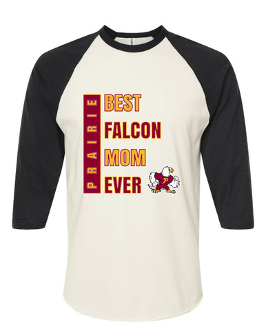 Prairie Falcons Best Falcon Mom Women's Baseball T-Shirt