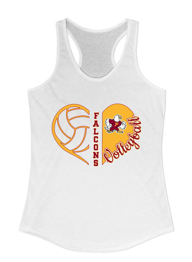Prairie Falcons Heart Volleyball Women's Tank Top