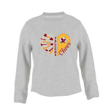 Prairie Falcons Heart Cheer Women's Sweatshirt