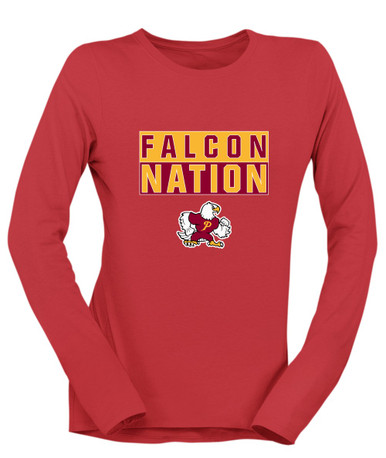 Prairie Falcons Nation #1 Women's LS T-Shirt