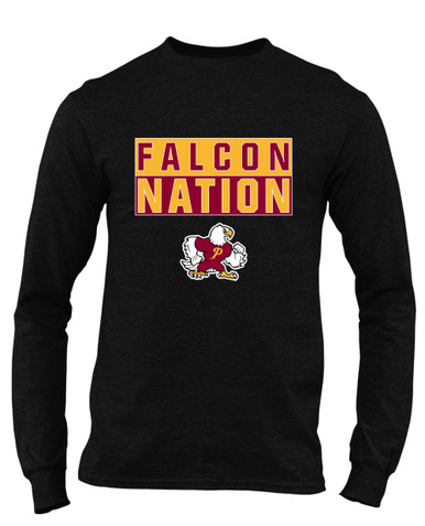 Prairie Falcons Nation #1 Men's Premium LS T-Shirt