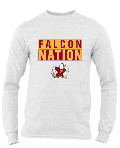 Prairie Falcons Nation #1 Men's LS T-Shirt