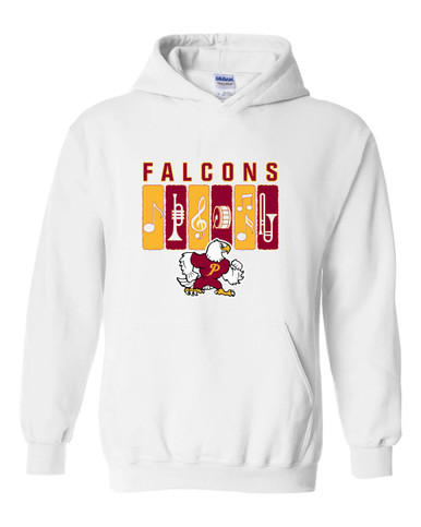 Prairie Falcons Band # 2 Men's Hoodie