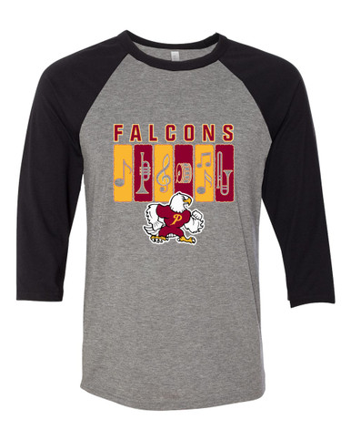 Prairie Falcons Band # 2 Women's Baseball T-Shirt