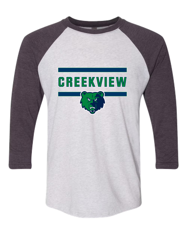 Creekview Grizzlies Mascot #4 Men's Baseball T-Shirt