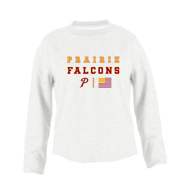 Prairie Falcons P Script Spirit Flag Women's Sweatshirt