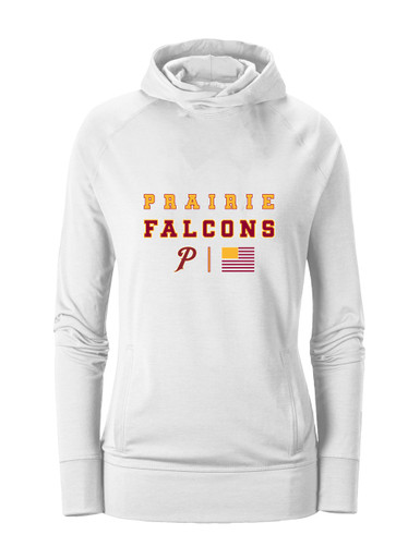 Prairie Falcons P Script Spirit Flag Women's Hoodie