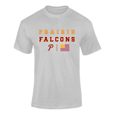 Prairie Falcons P Script Spirit Flag Men's Premium SS T-Shirt